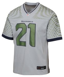 Alternative view of Devon Witherspoon Seattle Seahawks Nike Youth 2025 Rivalries Collection Game Jersey - Wolf Gray