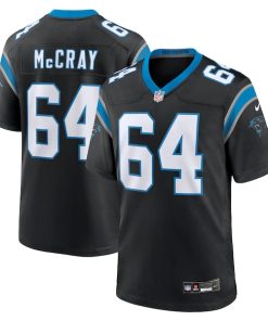 Justin McCray Carolina Panthers Nike Team Game Jersey - Black/Blue