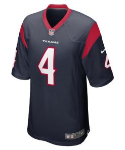 Alternative view of Tavierre Thomas Houston Texans Nike Team Game Jersey -  Navy