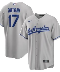 Shohei Ohtani Los Angeles Dodgers Nike Away Replica Player Jersey - Gray/Royal/White