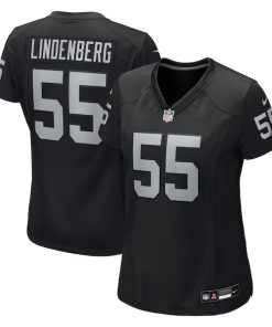 Cody Lindenberg Las Vegas Raiders Nike Women's Team Game Jersey -  Black