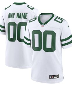 New York Jets Nike Custom Game Jersey - Legacy White