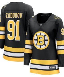 Nikita Zadorov Boston Bruins  Women's Home Breakaway Player Jersey - Black