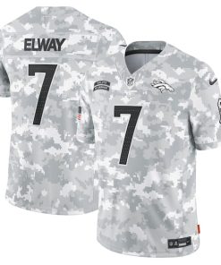 John Elway Denver Broncos Nike 2024 Salute to Service Retired Player Limited Jersey - Arctic Camo