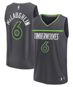 Jordan McLaughlin Minnesota Timberwolves  Youth Fast Break Replica Player Jersey - Statement Edition - Black