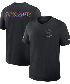 Dallas Cowboys Nike 2025 NFL Crucial Catch Tri-Blend Dri-FIT T-Shirt - Black