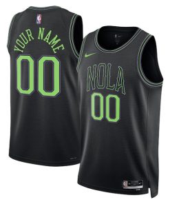 New Orleans Pelicans Nike Unisex 2023/24 Custom Swingman Jersey - Black - City Edition