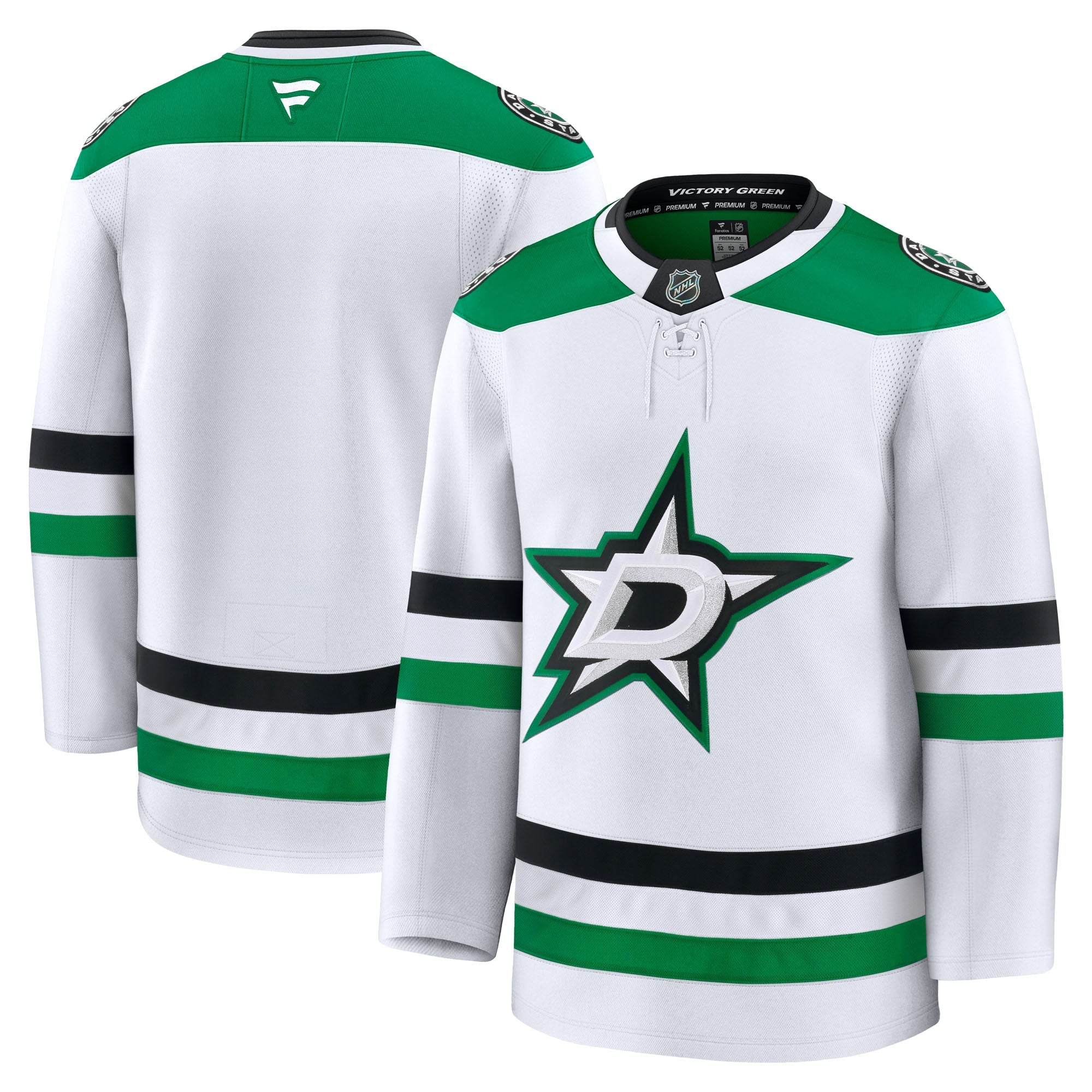 Dallas Stars Home Premium Jersey - Kelly Green/Black/White - Image 11