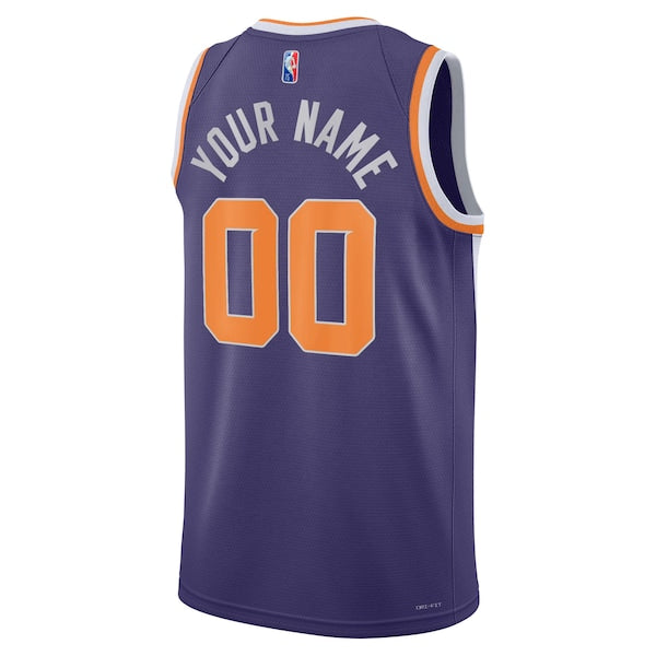 Phoenix Suns Nike 2021/22 Diamond Swingman Custom Jersey - Icon Edition - Purple - Image 3