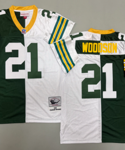 Charles Woodson Green Bay Packers Authentic Split Throwback Retired Player Jersey