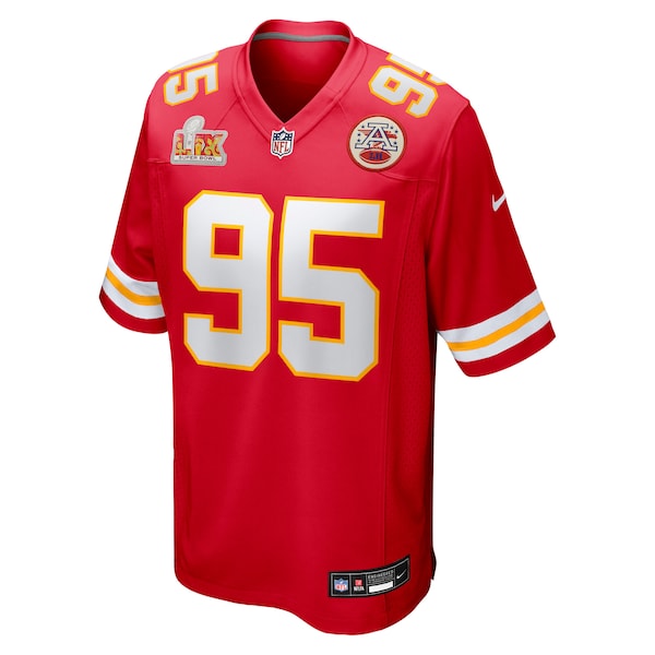 Chris Jones Kansas City Chiefs Nike Super Bowl LIX Game Jersey - Red - Image 2