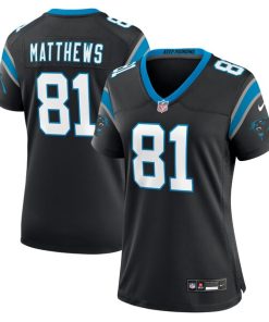 Alternative view of Jordan Matthews Carolina Panthers Nike Women's  Game Jersey -  Black