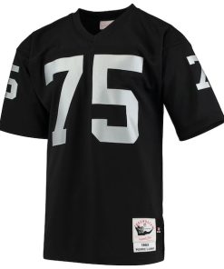 Alternative view of Howie Long Las Vegas Raiders 1983 Authentic Throwback Retired Player Jersey - Black