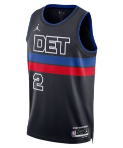 Alternative view of Cade Cunningham Detroit Pistons Jordan Brand Unisex Swingman Jersey - Statement Edition - Black