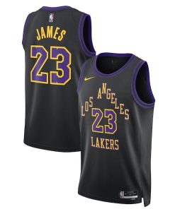 LeBron James Los Angeles Lakers Nike Unisex 2025/26 Swingman Jersey - Black - City Edition