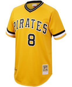 Alternative view of Willie Stargell Pittsburgh Pirates Cooperstown Collection Authentic Jersey - Gold