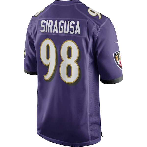 Tony Siragusa Baltimore Ravens Nike Game Retired Player Jersey - Purple - Image 3