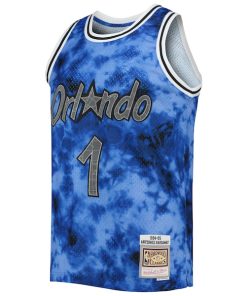 Alternative view of Penny Hardaway Orlando Magic 1994/95 Galaxy Swingman Jersey - Blue