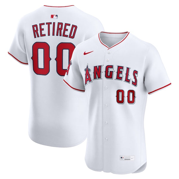 Los Angeles Angels Nike Home Elite Pick-A-Player Retired Roster Jersey - White
