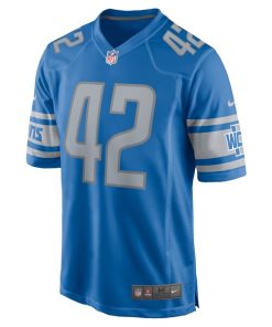 Alternative view of Jalen Reeves-Maybin Detroit Lions Nike Game Jersey - Blue