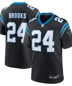 Alternative view of Jonathon Brooks Carolina Panthers Nike  Game Jersey -  Black