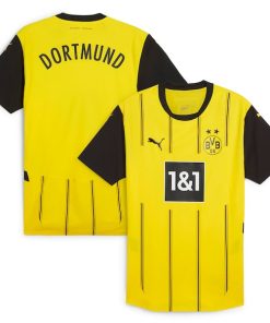 Borussia Dortmund Puma 2024/25 Home Authentic Jersey - Yellow