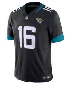 Alternative view of Trevor Lawrence Jacksonville Jaguars Nike Vapor F.U.S.E. Limited Jersey - Black