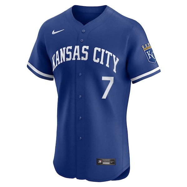 Bobby Witt Jr. Kansas City Royals Nike Alternate Elite Player Jersey - Royal - Image 3