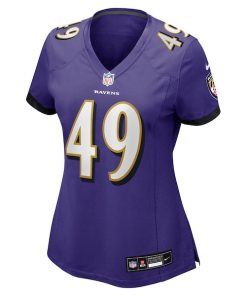 Alternative view of Jay Higgins IV Baltimore Ravens Nike Women's Team Game Jersey -  Purple