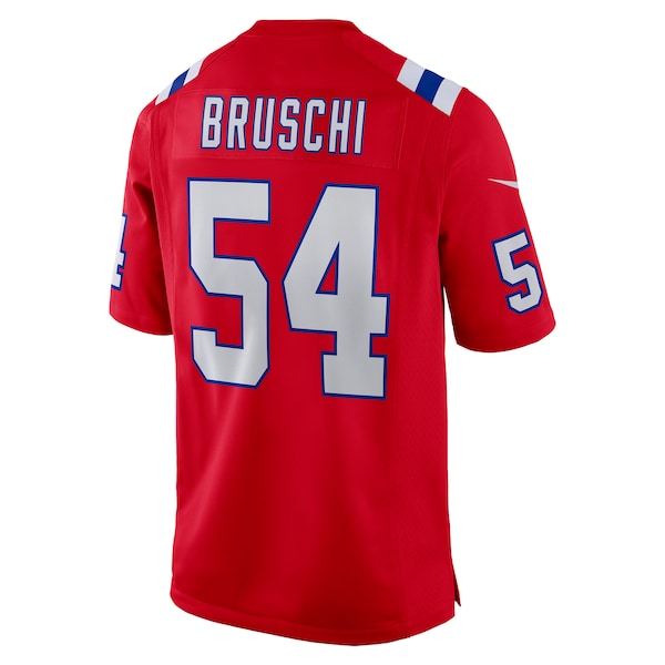 Tedy Bruschi New England Patriots Nike Retired Player Alternate Game Jersey - Red/Navy - Image 4