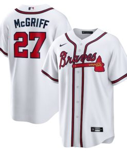 Fred McGriff Atlanta Braves Nike 2023 Hall of Fame Inline Replica Jersey - White