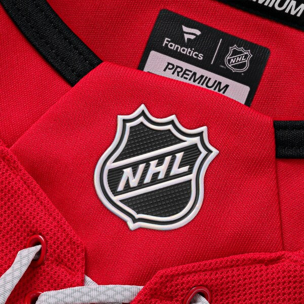 Sebastian Aho Carolina Hurricanes Alternate Premium Jersey - Red/Black/White - Image 6