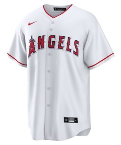 Alternative view of Carlos Est¨¦vez Los Angeles Angels Nike Home  Replica Player Jersey - White