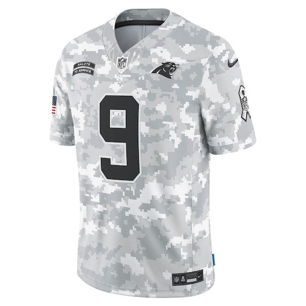 Bryce Young Carolina Panthers Nike 2024 Salute to Service Limited Jersey - Arctic Camo - Image 2