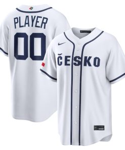 Czech Republic Baseball Nike 2026 World Baseball Classic Home Pick-A-Player Jersey - White