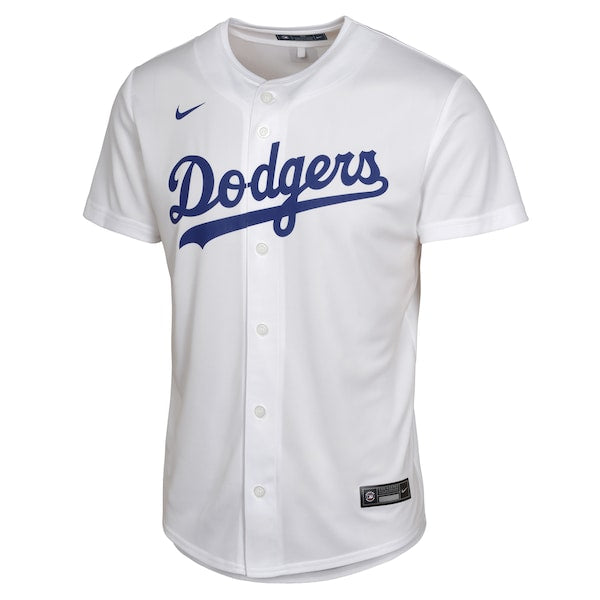 Los Angeles Dodgers Nike Youth Home Game Jersey - White - Image 2