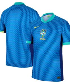 Brazil National Team Nike 2024 Away Match Authentic Jersey?¨C Blue