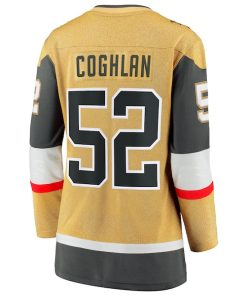Alternative view of Dylan Coghlan Vegas Golden Knights  Women's Home Breakaway Jersey - Gold