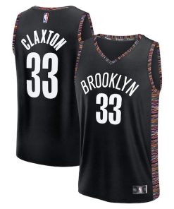 Nic Claxton Brooklyn Nets  2025/26 City Edition Fast Break Jersey - Black
