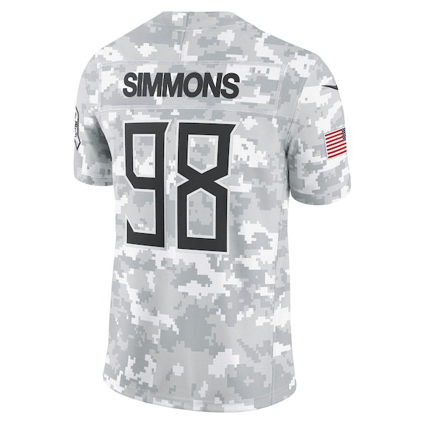 Jeffery Simmons Tennessee Titans Nike 2024 Salute to Service Limited Jersey - Arctic Camo - Image 3
