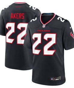 Cam Akers Houston Texans Nike Team Game Jersey -  Navy