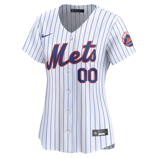 New York Mets Nike Women's Home Limited Custom Jersey - White - Image 3
