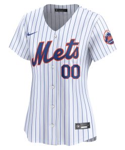 Alternative view of New York Mets Nike Women's Home Limited Custom Jersey - White