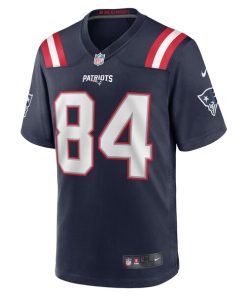Alternative view of Kendrick Bourne New England Patriots Nike Game Jersey - Navy