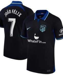 Jo?o F¨¦lix Atletico de Madrid Nike 2022/23 Away Breathe Stadium Replica Player Jersey - Black