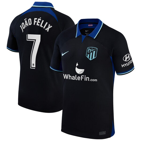 Jo?o F¨¦lix Atletico de Madrid Nike 2022/23 Away Breathe Stadium Replica Player Jersey - Black