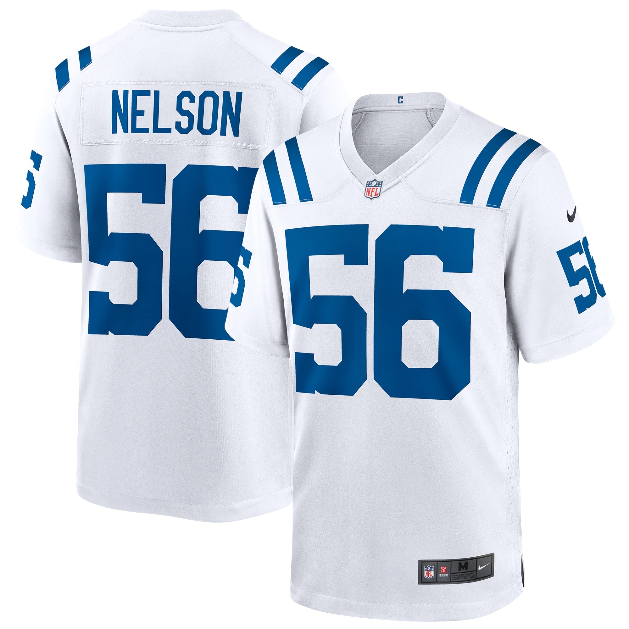 Men's Nike Quenton Nelson Royal Indianapolis Colts Alternate Game Jersey/White - Image 5