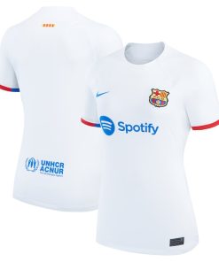 Barcelona Nike Women's 2023/24 Away Replica Jersey - White