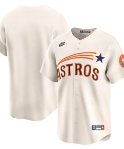 Houston Astros Nike Cooperstown Collection Limited Jersey - Cream