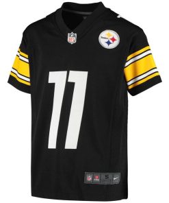 Alternative view of Chase Claypool Pittsburgh Steelers Nike Youth Game Jersey - Black